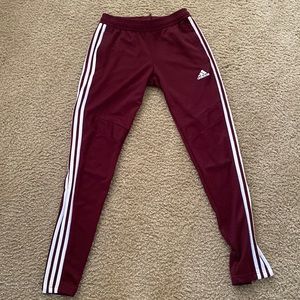 Maroon Purple Adidas Pants